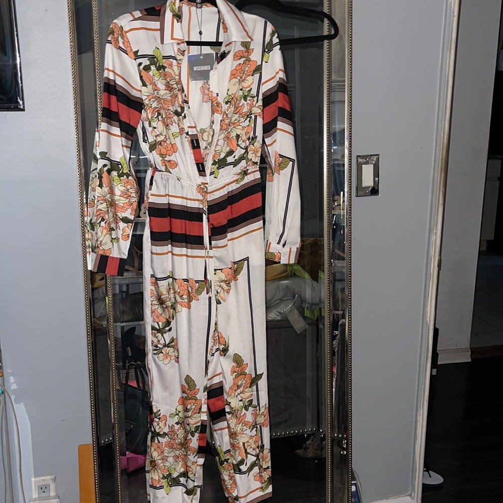 White floral Jumpsuit